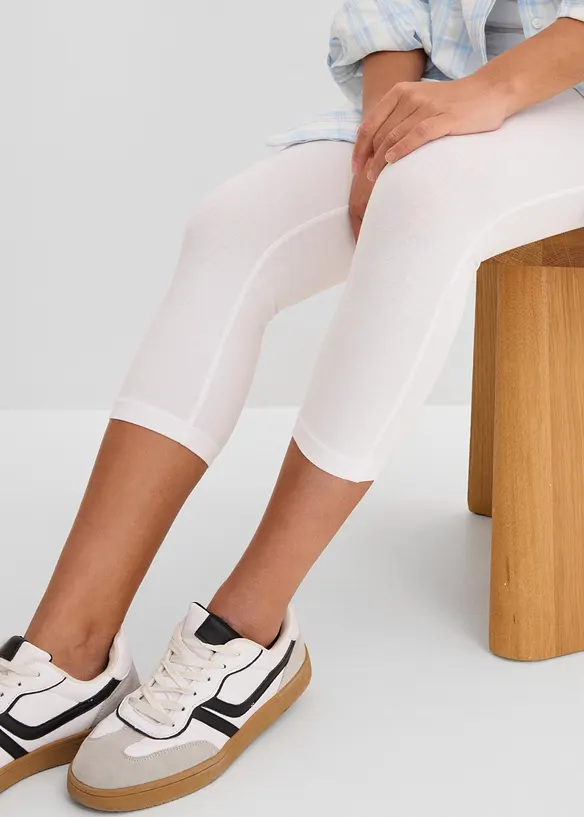 Stretchiga caprileggings (2-pack), bonprix