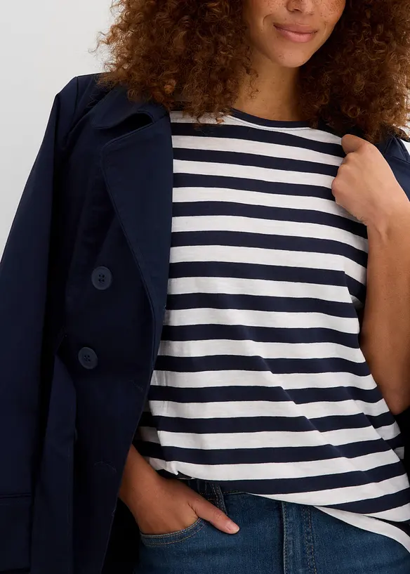 T-shirt med rund halsringning (2-pack), bonprix