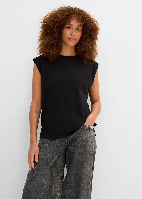 Oversizetopp med bomull, bonprix