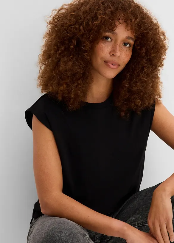 Oversizetopp med bomull, bonprix