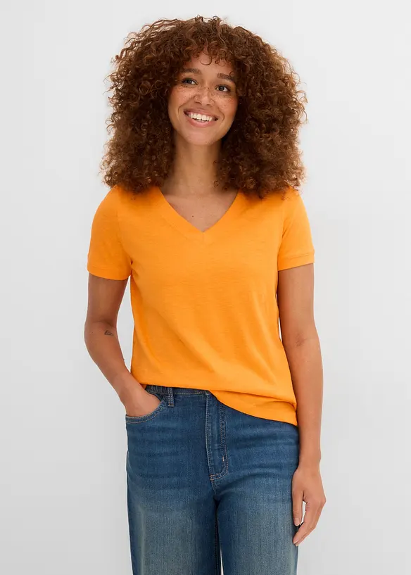 T-shirt i ren bomull, bonprix