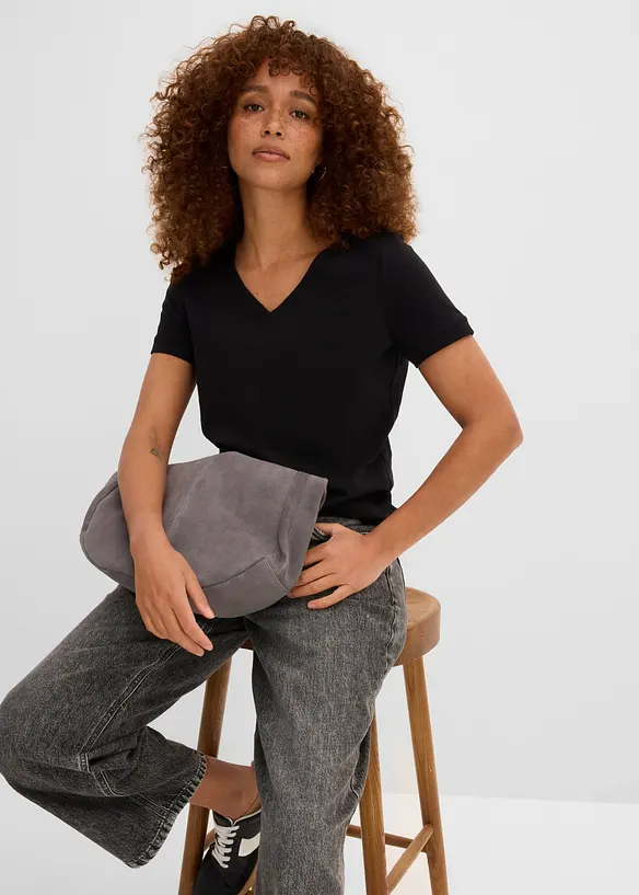 T-shirt i ren bomull, bonprix