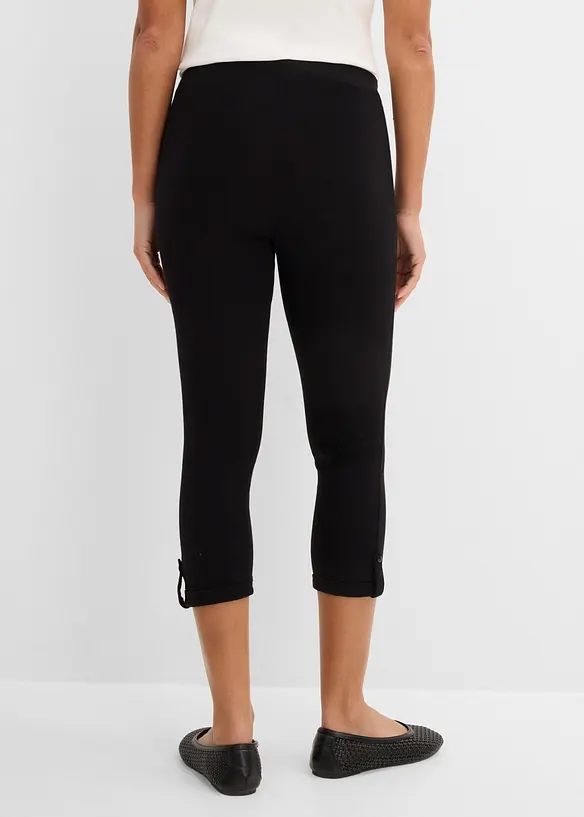 3/4-leggings med uppvikbara benslut, bonprix