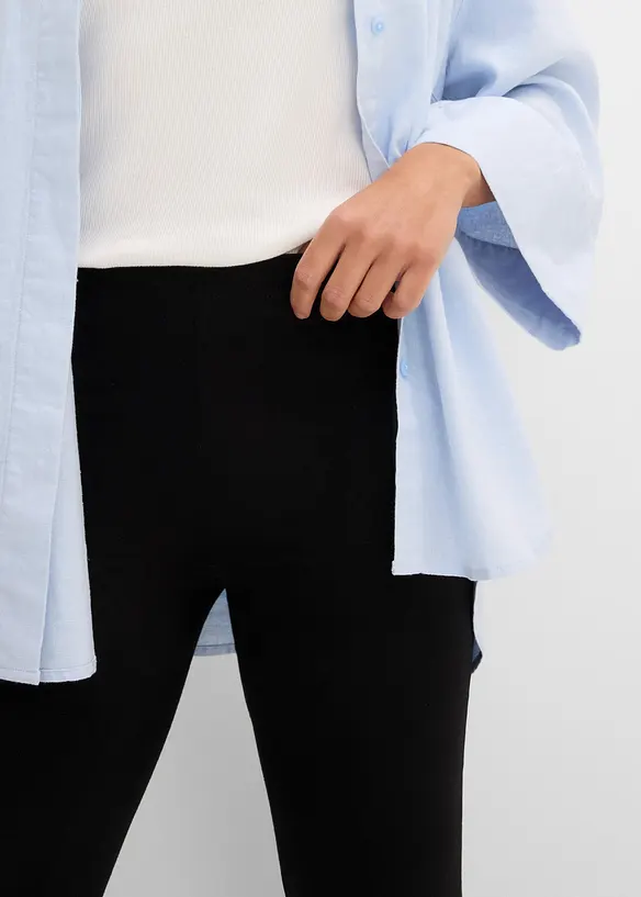 3/4-leggings med uppvikbara benslut, bonprix