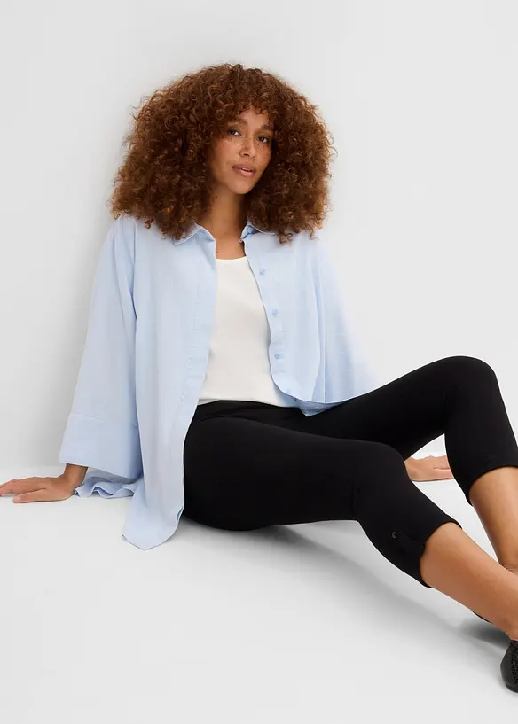 3/4-leggings med uppvikbara benslut, bonprix