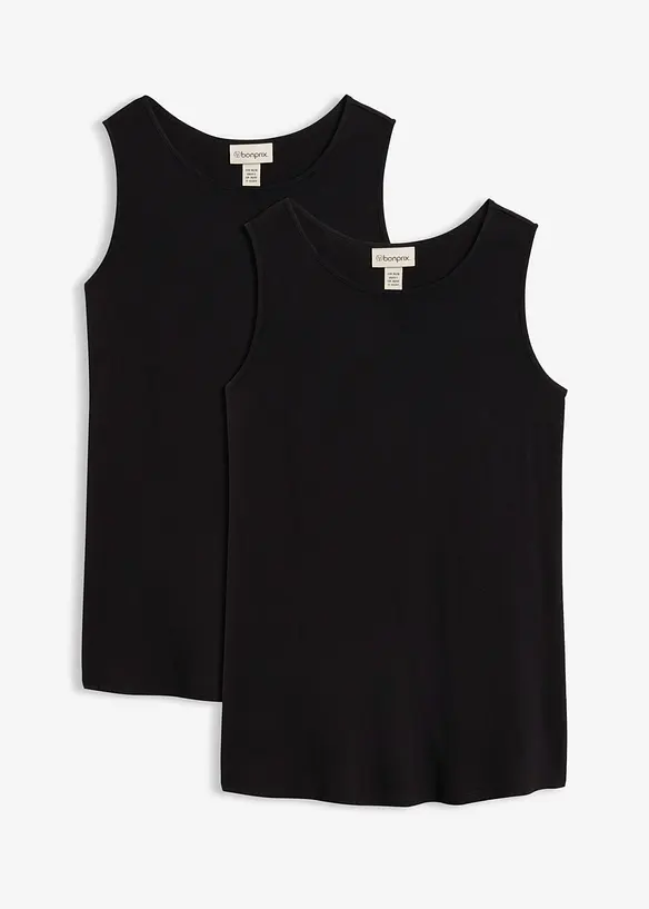 L&aring;ngt viskoslinne (2-pack), bonprix