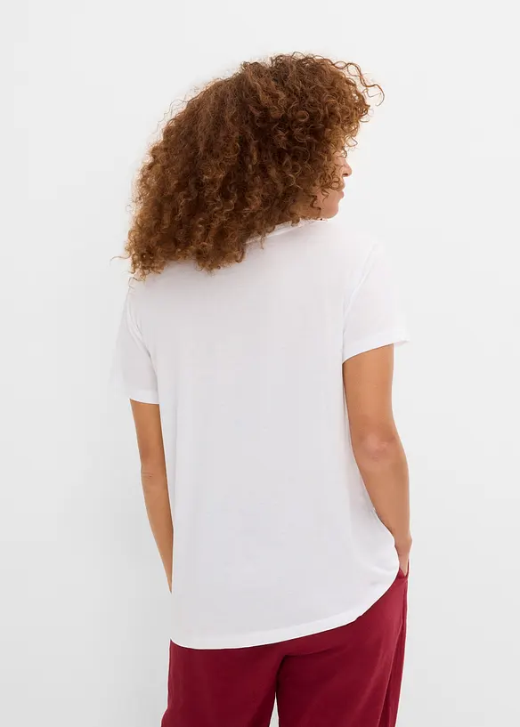 L&aring;ng topp med V-ringning, bonprix