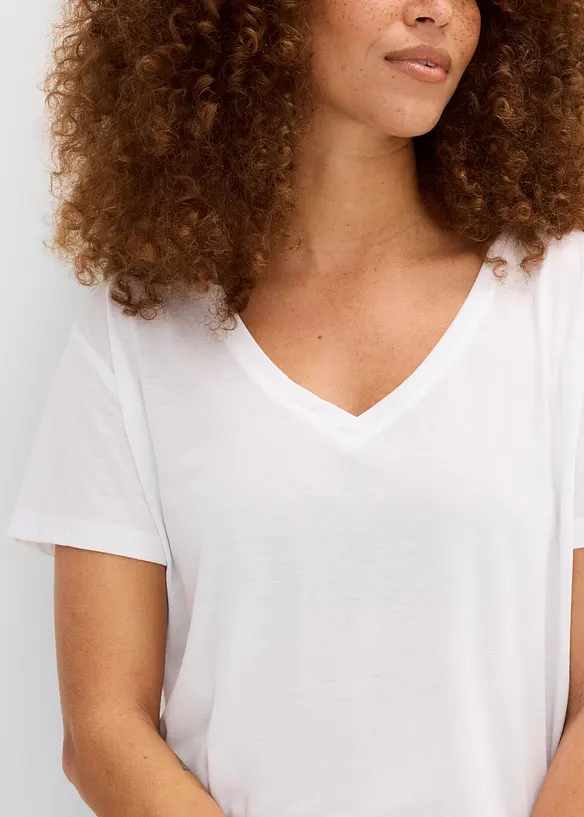 L&aring;ng topp med V-ringning, bonprix