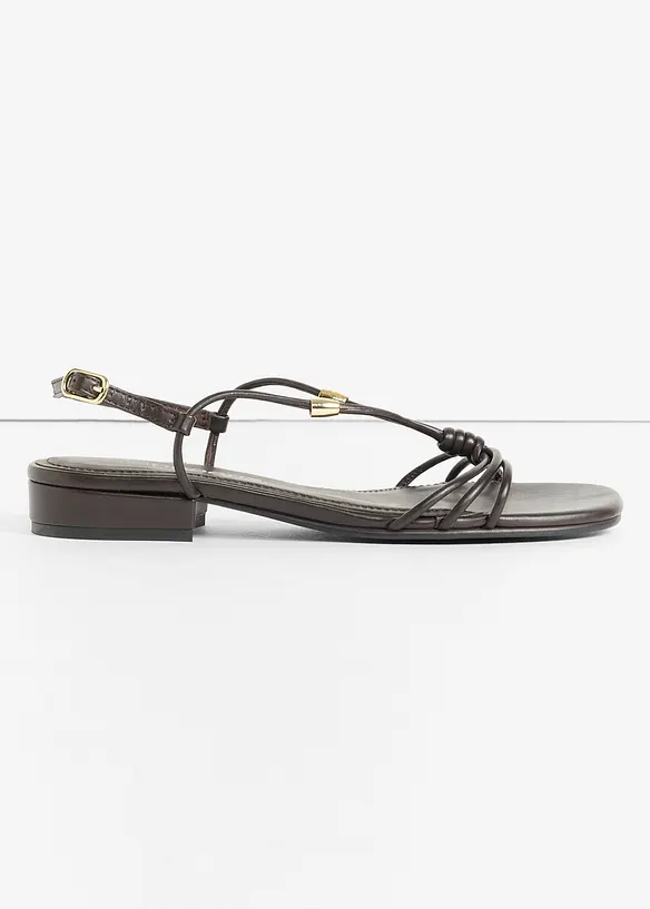 Sandal med metallic-detaljer, bonprix