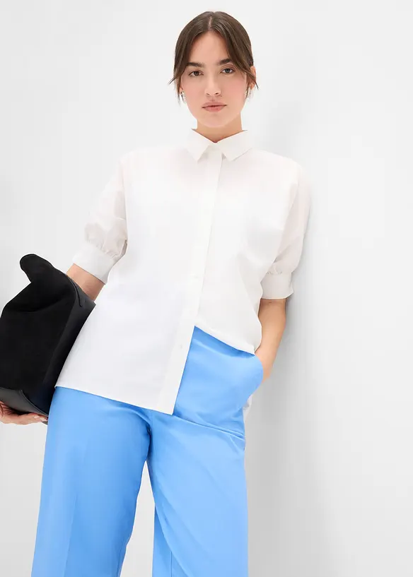 Chinos av bomullstwill, bonprix