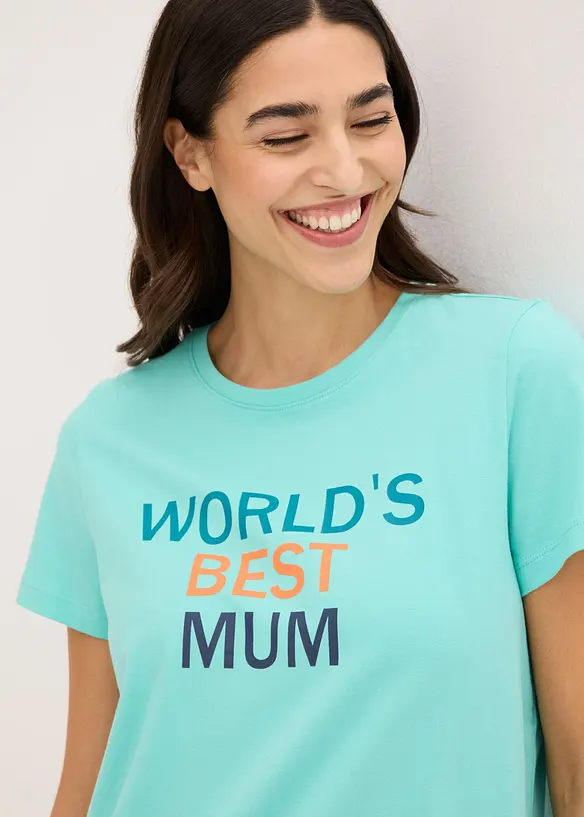 Kort nattlinne av ren bomull, bonprix