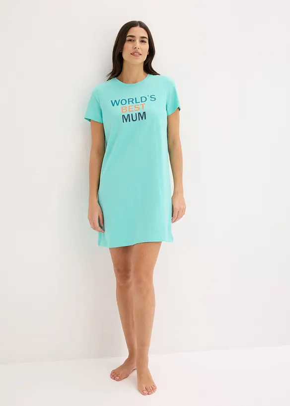 Kort nattlinne av ren bomull, bonprix