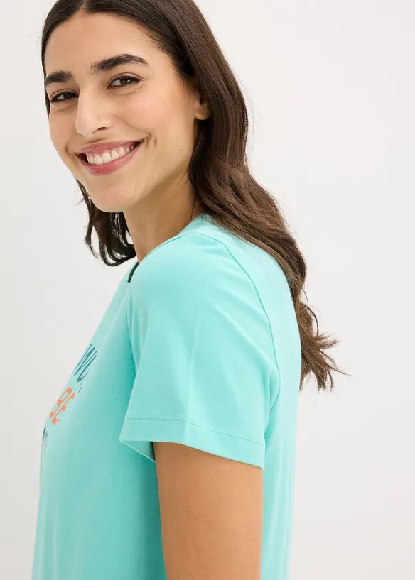 Kort nattlinne av ren bomull, bonprix