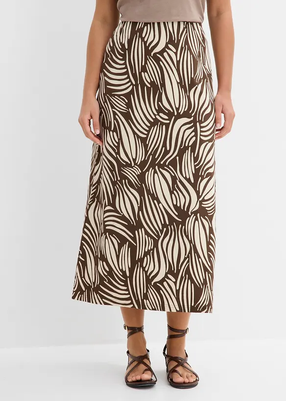 Jerseykjol av stretchigt bomullsmaterial, bonprix