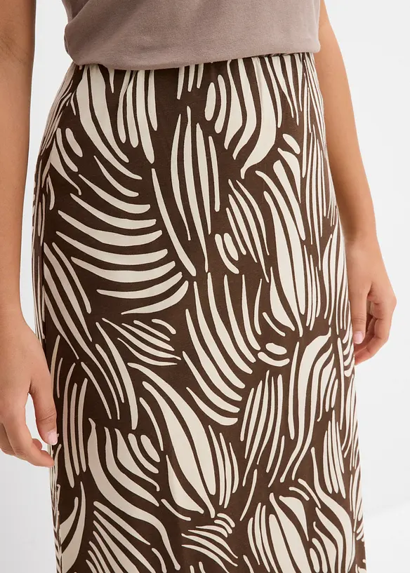 Jerseykjol av stretchigt bomullsmaterial, bonprix