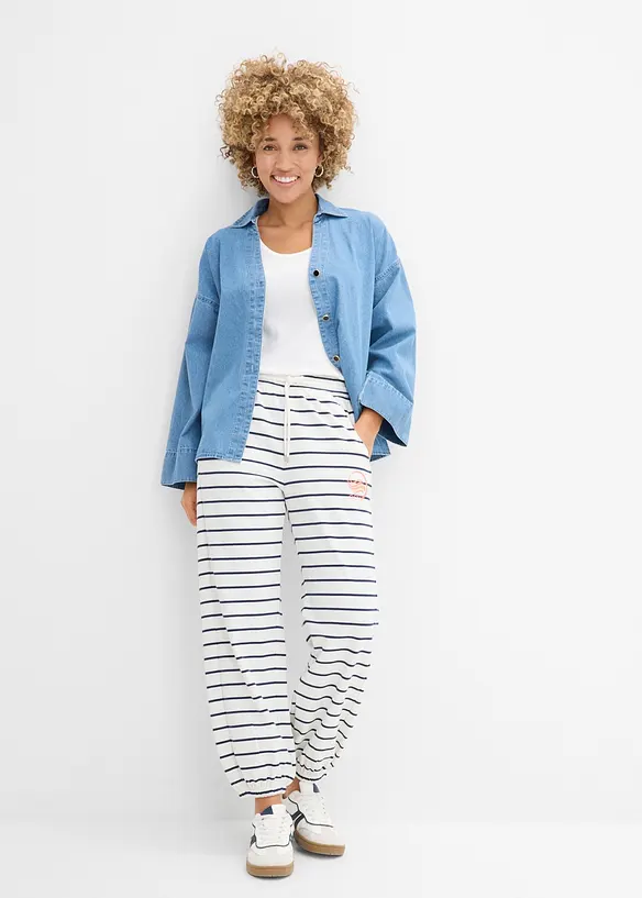 Trik&aring;byxa i bomullsmix, bonprix