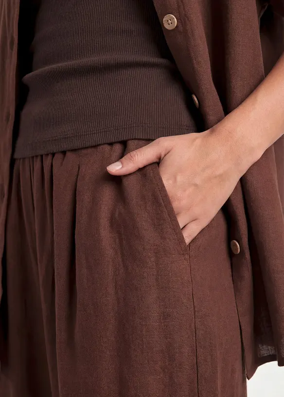 Culottebyxa av linnemix, bonprix