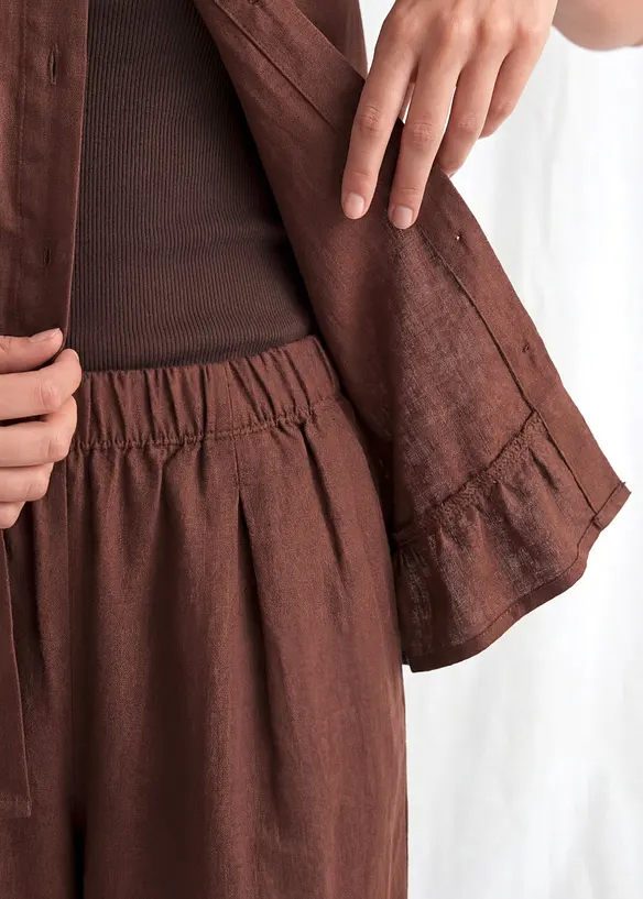 Culottebyxa av linnemix, bonprix