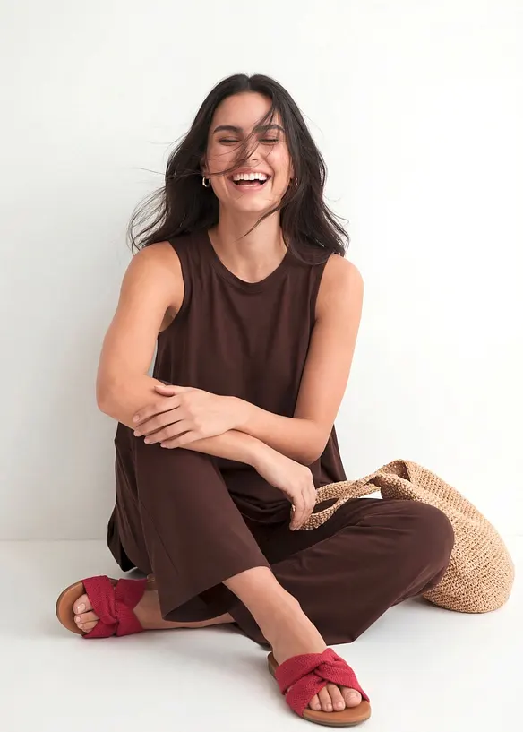 Linne i viskosmix, bonprix