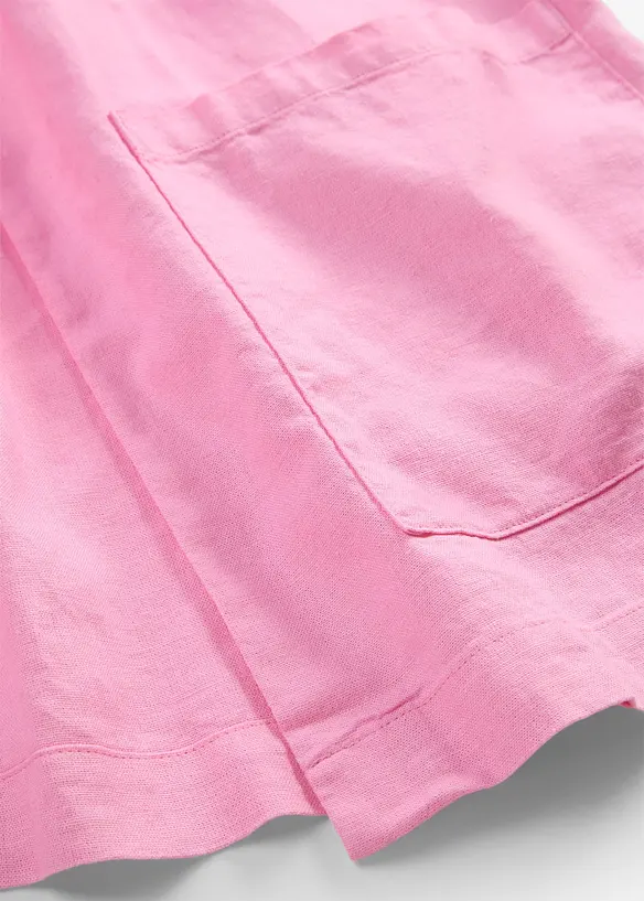 Kimonoblus i linnemix, bonprix