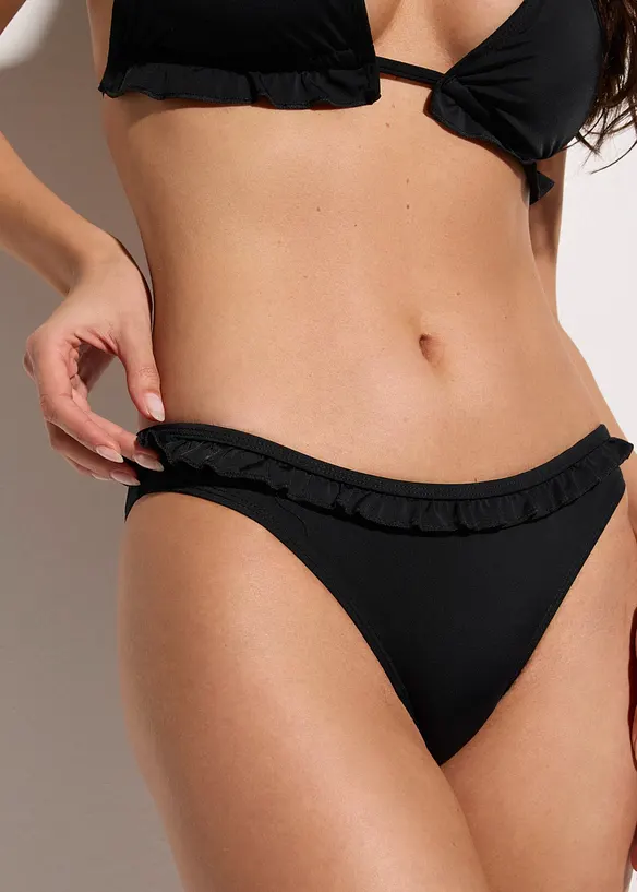 Halterneckbikini med rysch (2 delar), bonprix