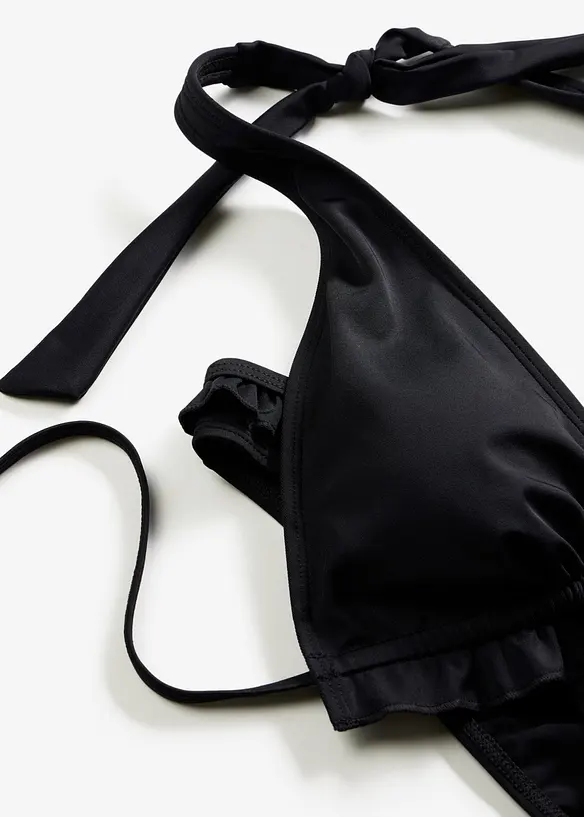 Halterneckbikini med rysch (2 delar), bonprix