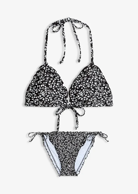 Bikini med rysch (2 delar), bonprix