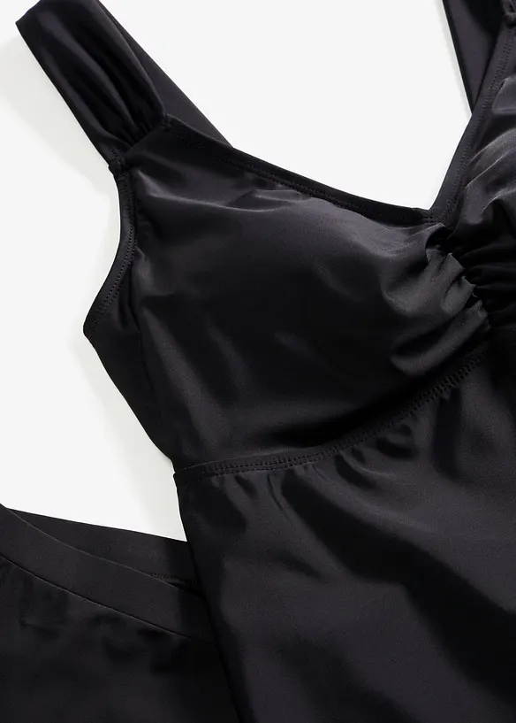 L&aring;ng tankini med sicksack i kanten (2 delar), bonprix