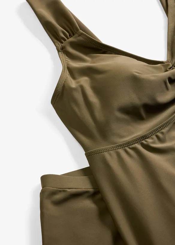 L&aring;ng tankini med sicksack i kanten (2 delar), bonprix