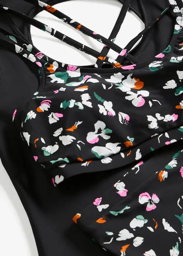 Tankini och BH-bikinitopp (3 delar), bonprix