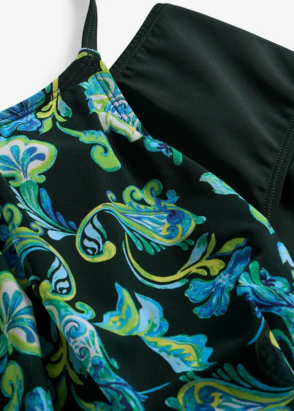 Tankini med m&ouml;nstrat n&auml;tmaterial (2 delar), bonprix