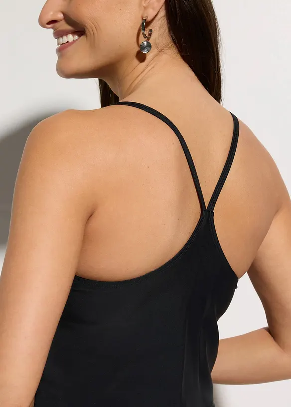 Tankini med badshorts, snabbtorkande material (2 delar), bonprix