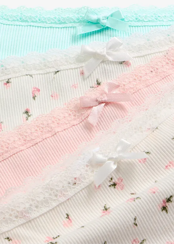 Maxitrosa av mjukt ribbat bomullsmaterial (4-pack), bonprix