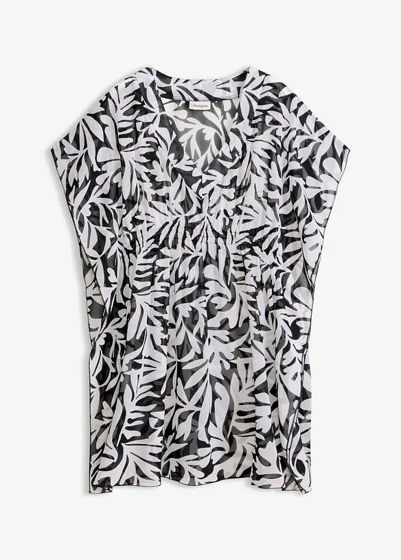 Strandtunika i tunn chiffong, bonprix