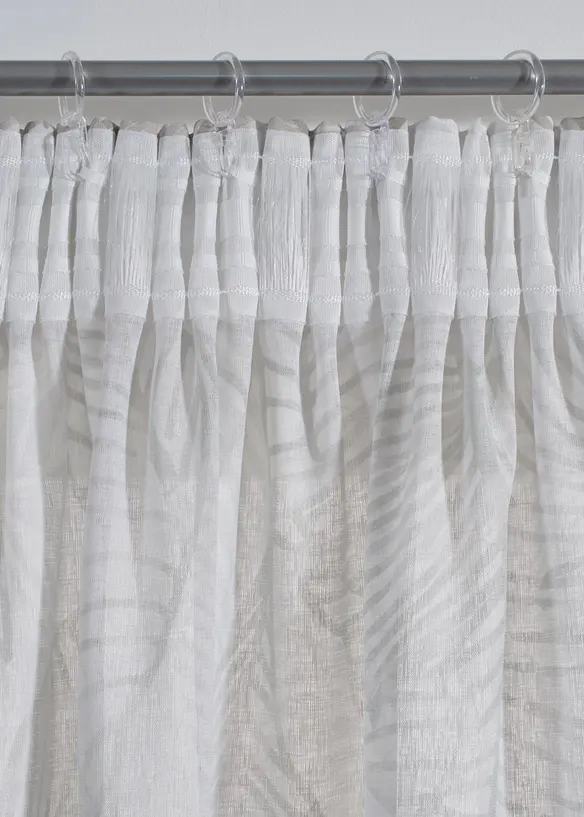 Gardinl&auml;ngd med bladm&ouml;nster, bonprix