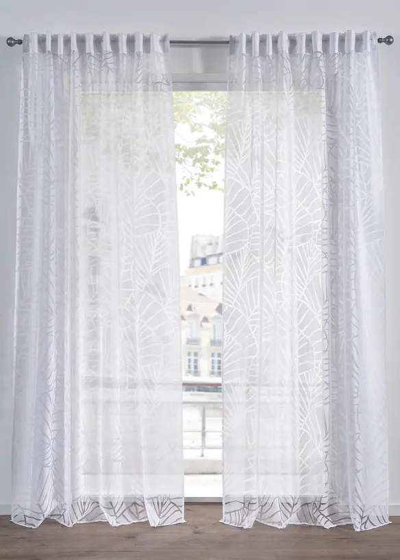 Gardin med burnout-m&ouml;nster (1-pack), bonprix