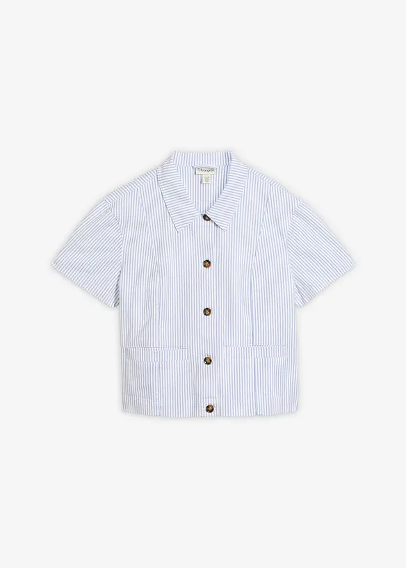 Randig jeansjacka, bonprix