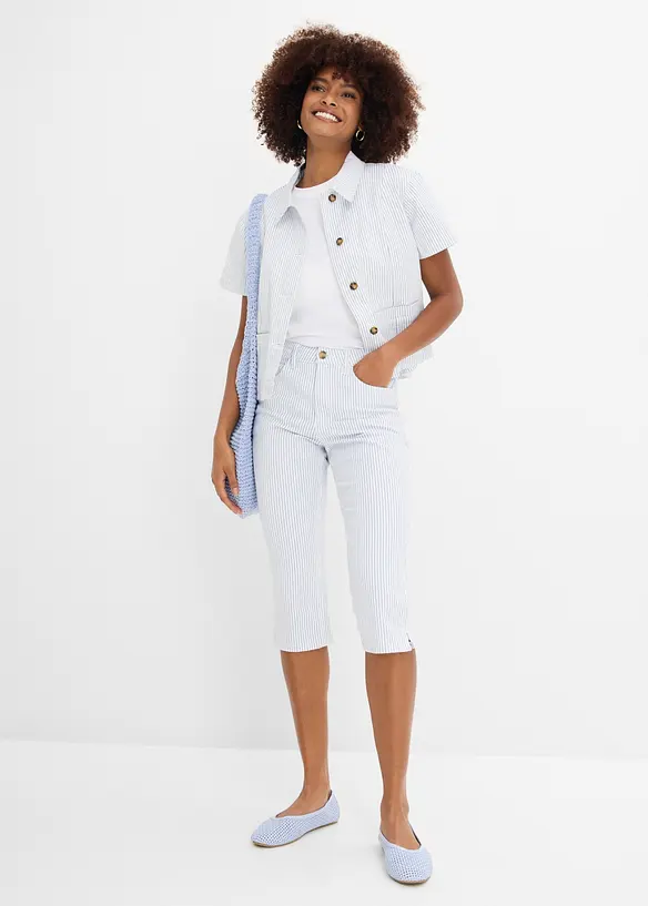 Caprijeans med Mid Waist, bonprix