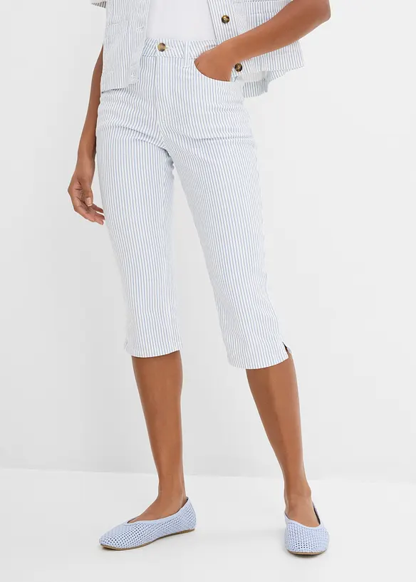 Caprijeans med Mid Waist, bonprix