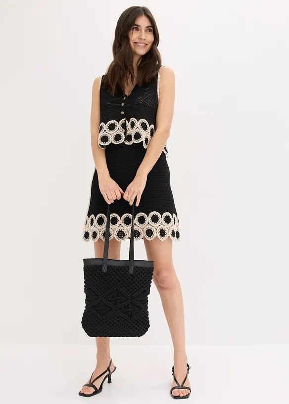 Shoppingv&auml;ska i makram&eacute;, bonprix