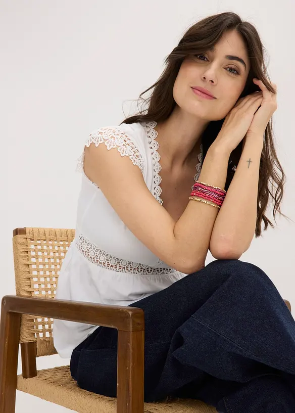 Armband med p&auml;rlor (10 delar), bonprix