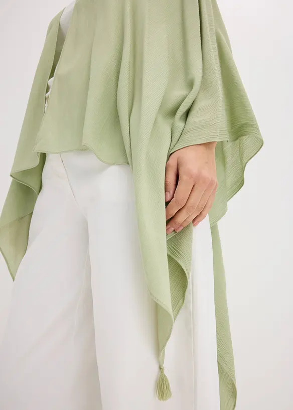 Tunn sommarponcho av viskos, bonprix
