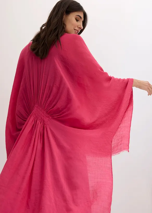 Poncho med smockdetalj, bonprix