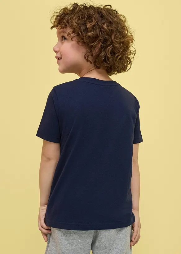 T-shirt i ekologisk bomull med v&auml;ndbara paljetter, bonprix