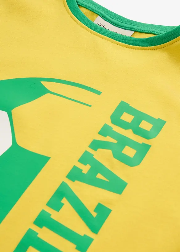 T-shirt i ekologisk bomull med Brasilien-tryck, bonprix