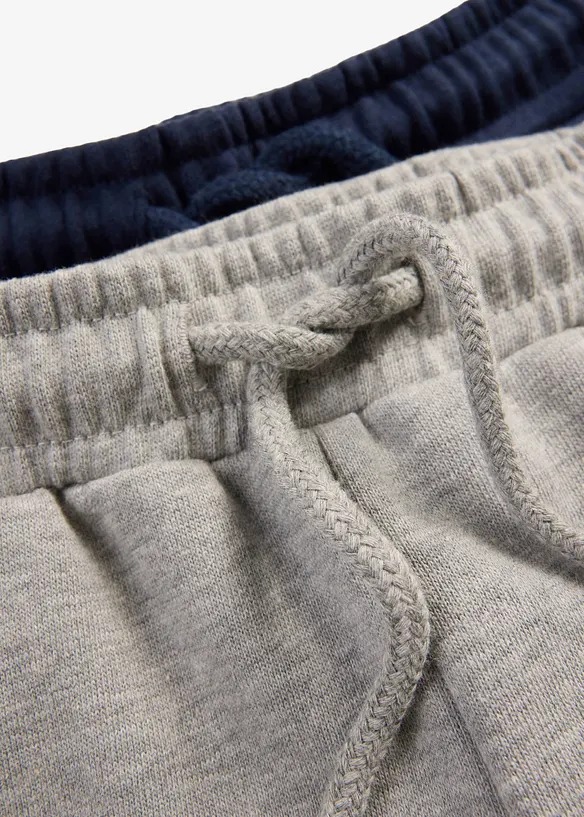 Sweatshirtshorts med ekologisk bomull (2-pack), bonprix
