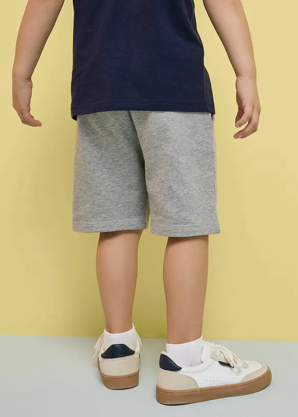 Sweatshirtshorts med ekologisk bomull (2-pack), bonprix