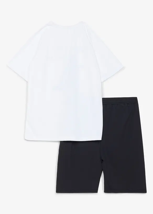 Sportig T-shirt och shorts i snabbtorkande material (2 delar), bonprix