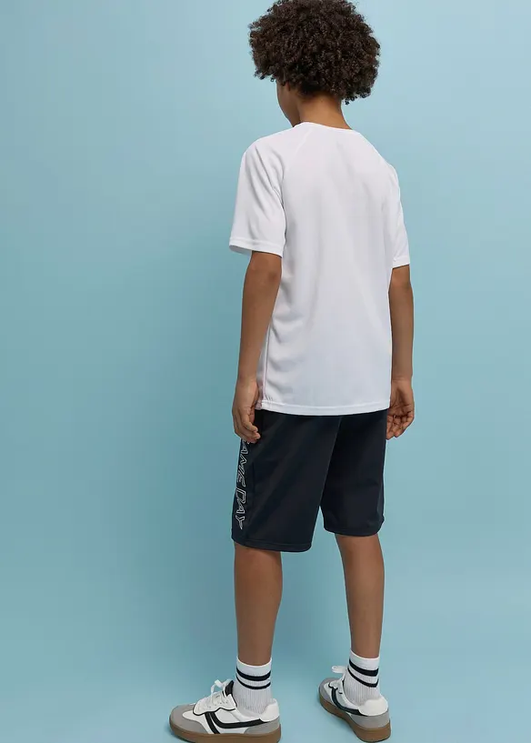 Sportig T-shirt och shorts i snabbtorkande material (2 delar), bonprix