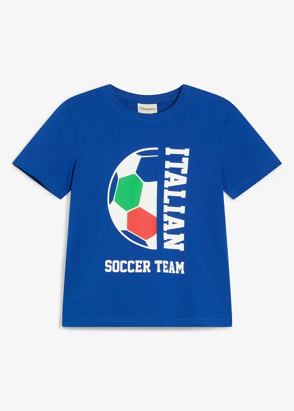 T-shirt av ekologisk bomull med Italy-tryck, bonprix